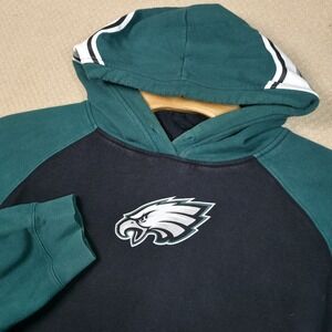 Vintage Y2K Reebok Philadelphia Eagles NFL Hoodie Mens XL Colorblock Football